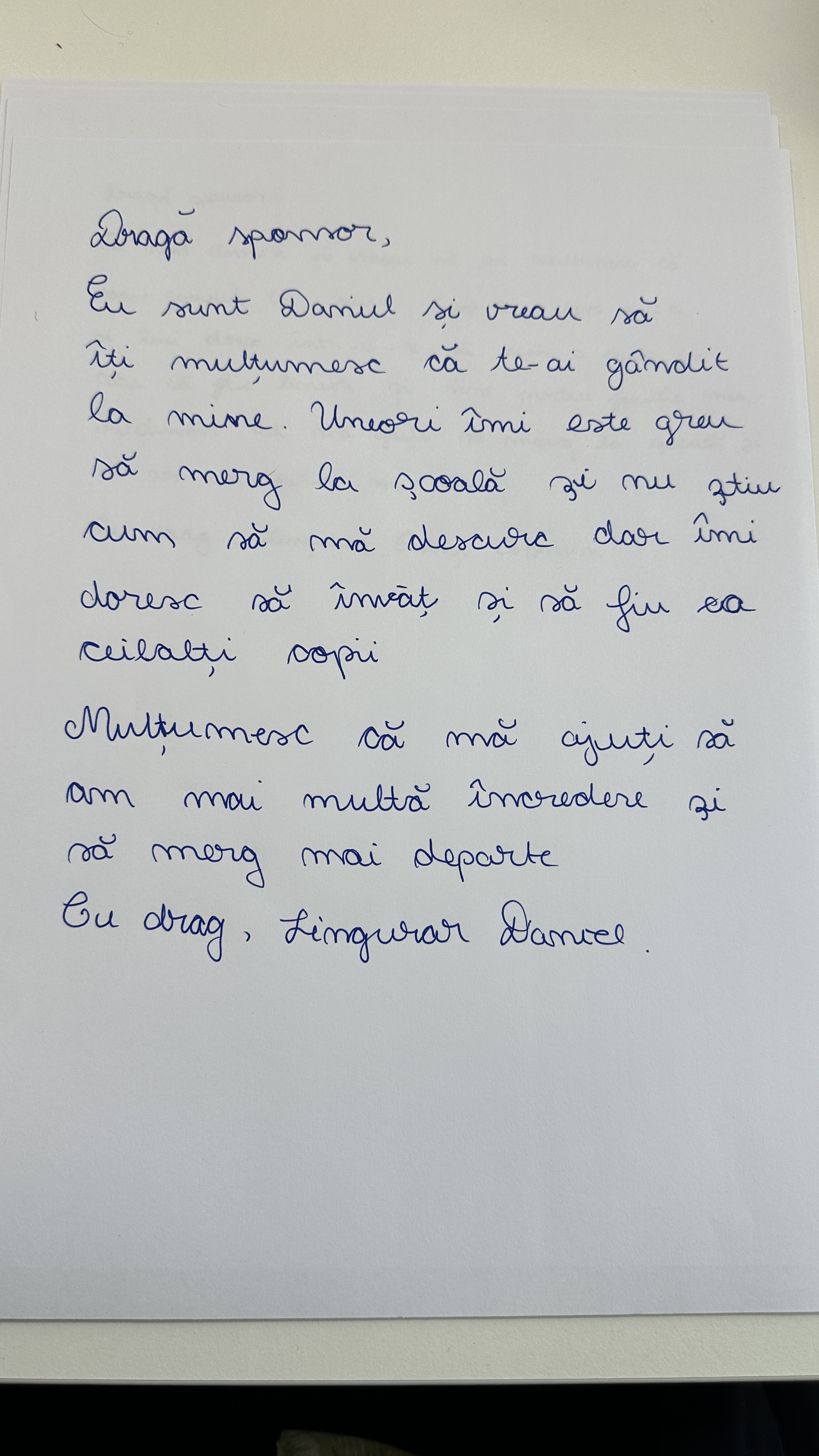 Original handwritten letter